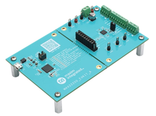 Analog Devices MAX22200EVKIT# Solenoid Control Power Management Evaluation Board Image of Analog Devices MAX22200EVKIT# Solenoid Control Power Management Evaluation Board