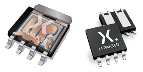 Nexperia LFPAK56D and LFPAK56 MOSFET packages תמונה של מארזי MOSFET LFPAK56D ו-LFPAK56 של Nexperia