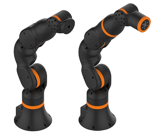 Igus articulated arm cobots with 4 DOF (left) and 6 DOF (right) Image Igus articulated arm cobots with 4 DOF (left) and 6 DOF (right)
