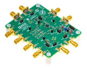 Analog Devices EVAL-ADA4351-2EBZ comes populated with key components Image of Analog Devices EVAL-ADA4351-2EBZ comes populated with key components