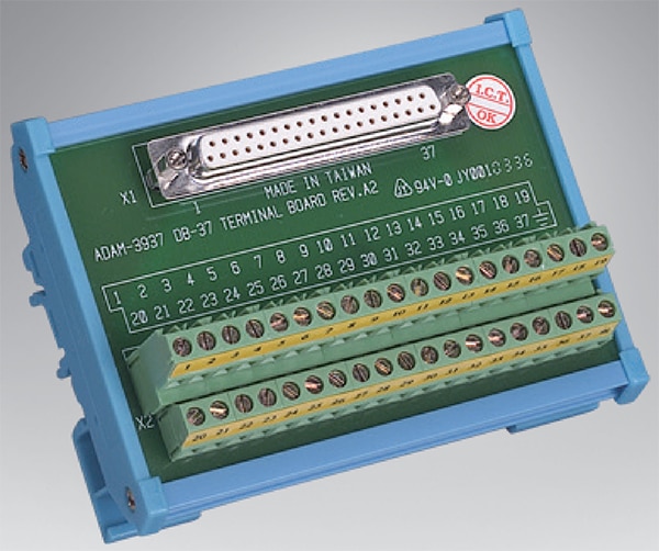Advantech ADAM-3937-BE DIN-rail wiring board Image du panneau de câblage sur rail DIN ADAM-3937-BE d'Advantech