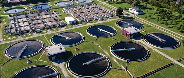 Energy supply to a water treatment plant Image of energy supply to a water treatment plant
