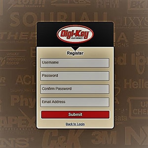 Registration at DigiKey