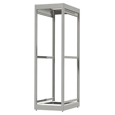 Double-frame, full-height 19 inch rack