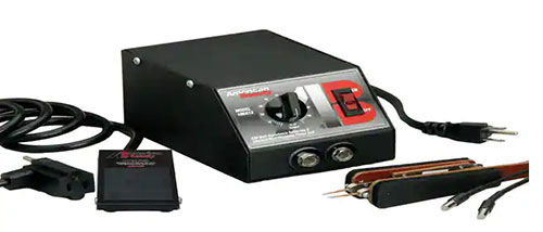 Low-power resistance soldering unit