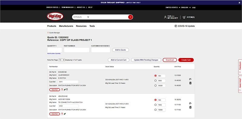 Creating an Order Straight from a Quote