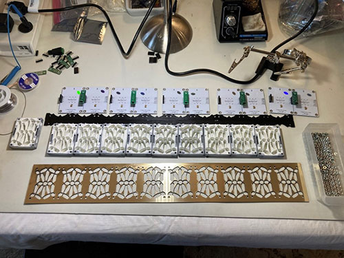 The main elements of the 10-character display