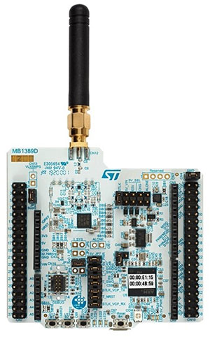 STMicroelectronics' NUCLEO-WL55JC STM32WL Nucleo-64 evaluation board