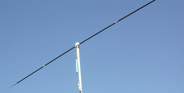 Dipole antenna (regular or folded) horizontally-polarized in its “normal” mounting orientation