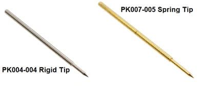 Examples of both rigid body and spring-loaded probe pins