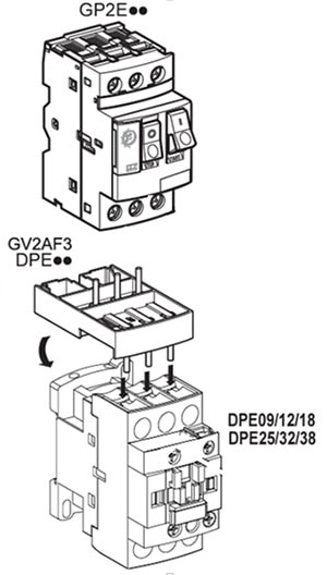 Schneider Electric's GV2AF3 combination block