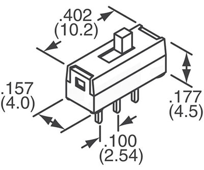 Diagram of NKK Switches' SS12SDP2 switch