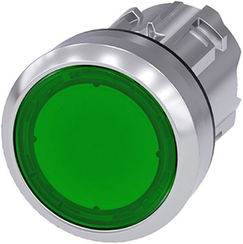Siemens 3SU10510AB400AA0 is an illuminated start pushbutton