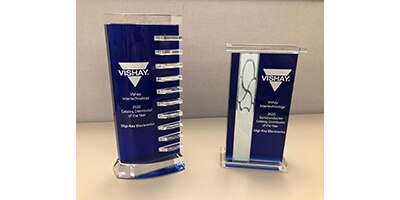 DigiKey Named Vishay North America Catalog Distributor of the Year and Catalog Semiconductor Distributor of the Year