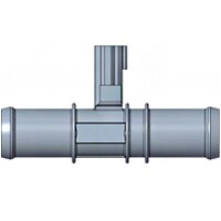 Thermometric Inline Flow-Through Temperature Sensor in Elastometric Hosing Image of Amphenol Thermometric Inline Flow-Through Temperature Sensor