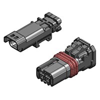 JAE's MX80 Series of Compact Waterproof Automotive In-Line Connectors  Image of JAE's MX80 Series of Compact Waterproof Automotive In-Line Connectors