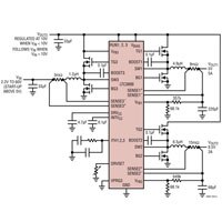 Analog Devices LTC3899 60V Low IQ Triple Output Buck-Boost Synchronous Controller Image of Analog Devices LTC3899 60V Low IQ Triple Output Buck-Boost Synchronous Controller