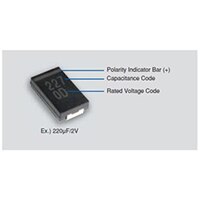 Murata Electronics ECAS Series Polymer Aluminum Capacitors Image of Murata Electronics ECAS Series Polymer Aluminum Capacitors