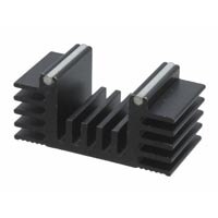 Ohmite black power heatsink Heatsink Power Dual Black TO-220