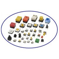 A variety of sealed tactile switches in different colors, sizes, and switch methods Various Tactile Switches from Omron