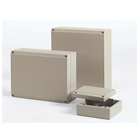Three sizes of watertight ROSE aluform enclosures ROSE Aluform Enclosures