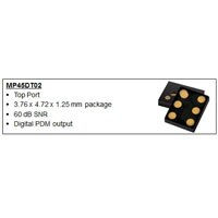 MEMS micropones MP45DT02