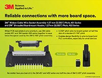 3M's 451 Series Socket Assemblies and 452 Series Board-Mount Headers Abbildung: Sockelbaugruppen der Serie 451 und platinenmontierbare Steckleisten der Serie 452 von 3M