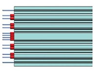 3M™'s SL8801/12-10DA5-00 Custom-Cut Twin Axial Cable Bild des zugeschnittenen Zwillings-Axialkabels SL8801/12-10DA5-00 von 3M