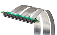 3M's Twin Axial PCI Express® Extender Assemblies Gen 4.0 Obrázek twinaxiální prodlužovací sestavy PCI Express® Gen 4.0 od společnosti 3M