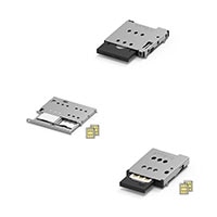 ATTEND 115U Series and 115S Series Nano SIM Card Connectors Image des connecteurs de cartes nano SIM séries 115U et 115S d'ATTEND