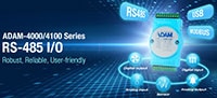 Advantech's ADAM-4000/4100 RS-485 Serial Modbus Remote I/O Modules Advantech 的 ADAM-4000/4100 RS-485 序列 Modbus 遠端 I/O 模組的圖片