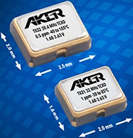 Aker Technology Corp's TX21/TX22 Miniature TCXOs Image of Aker Technology Corp's TX21/TX22 Miniature TCXOs