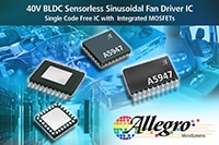 Allegro's A5947 3-Phase Sensorless Fan Driver IC Image du circuit intégré d'entraînement de ventilateur triphasé sans capteur A5947 d'Allegro