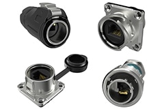 Image of Amphenol CS (Commercial) MRK Series IP67 Latching RJ45 Plugs and Jacks
