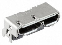 Amphenol Communications Solutions' USB 3.1 Superspeed+ Connector Image of Amphenol's USB 3.1 Superspeed+ Connector