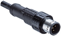 Amphenol LTW's MPronto-12 M12 Push-Pull Connector Amphenol LTW 的 MPronto-12 M12 推挽式連接器的圖片