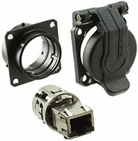 Amphenol PCD's RJF Series Ruggedized RJ45 Ethernet Connectors  Amphenol PCD 的 RJF 系列耐用型 RJ45 乙太網路連接器的圖片
