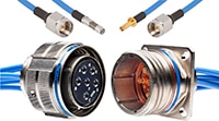 Amphenol SV Microwave's D38999 Contact Cable Assemblies Image des assemblages de câbles de contact D38999 de SV Microwave