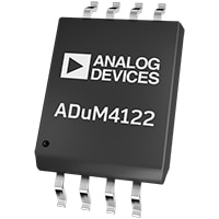 Analog Devices' ADuM4122 Isolated Single Gate Driver Image of Analog Devices' ADuM4122 Isolated Single Gate Driver