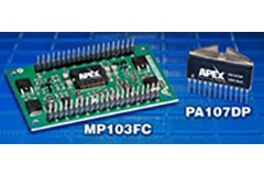 Image of Apex's PA107DP and MP103FC Power Amplifiers