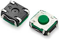 C&K Components KSC241J DCT LFS High-Performance Sealed Tactile Switch ภาพของสวิตช์สัมผัสแบบซีลประสิทธิภาพสูง C&K Components KSC241J DCT LFS