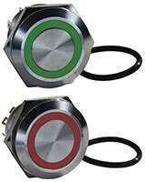 CIT's DH/DH22U Series Anti-Vandal Illuminated Switches Image of CIT's DH/DH22U Series Anti-Vandal Illuminated Switches
