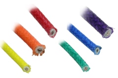 UL 3122 玻璃纖維編織矽膠線 Image of CnC Tech UL 3122 Fiberglass Braided Silicone Wire