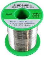 Chip Quik's Ultra-Thin Series Solder Wire Image du fil à souder ultrafin de Chip Quik