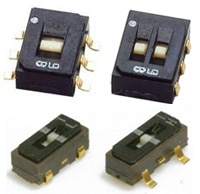 Nidec Components' CJS and CAS Series Surface-Mount Slide Switches Image des interrupteurs à glissière à montage en surface séries CJS et CAS de Nidec Components