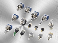 Nidec Copal Electronics' Toggle Switches Image of Nidec Components ' Toggle Switches