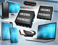 Diodes PI3USB3031 USB 2.0 and MHL Multiplexer Image of Diodes PI3USB3031 USB 2.0 and MHL Multiplexer