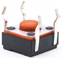 E-Switch's RT1105 Series Reverse Through-Hole Tact Switch Image of E-Switch's RT1105 Series Reverse Through-hole Tact Switch