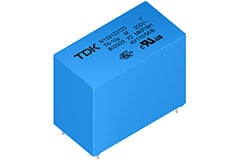 B3292xU/V 系列薄膜电容器 Image of TDK Electronics B3292xU/V Series Film Capacitor