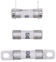 Eaton Bussmann's High-Power 10 mm x 32 mm Cartridge Fuses - EAC10 Series Image of Eaton Bussmann's High-Power 10 mm x 32 mm Cartridge Fuses - EAC10 Series